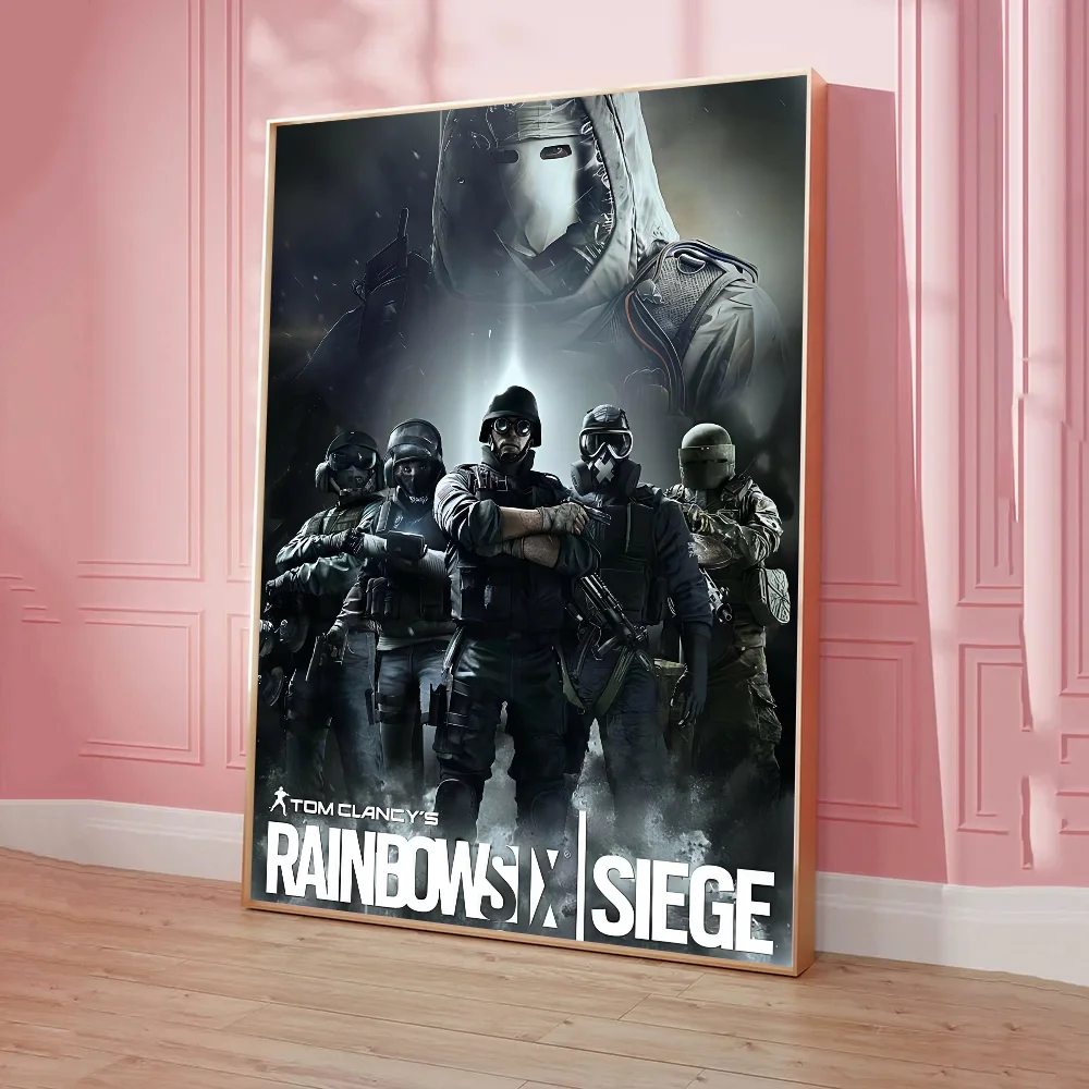 Clancy\'s Rainbow Six Siege Game Classic Vintage Posters Whitepaper Prints Posters Artwork Kawaii Room Decor