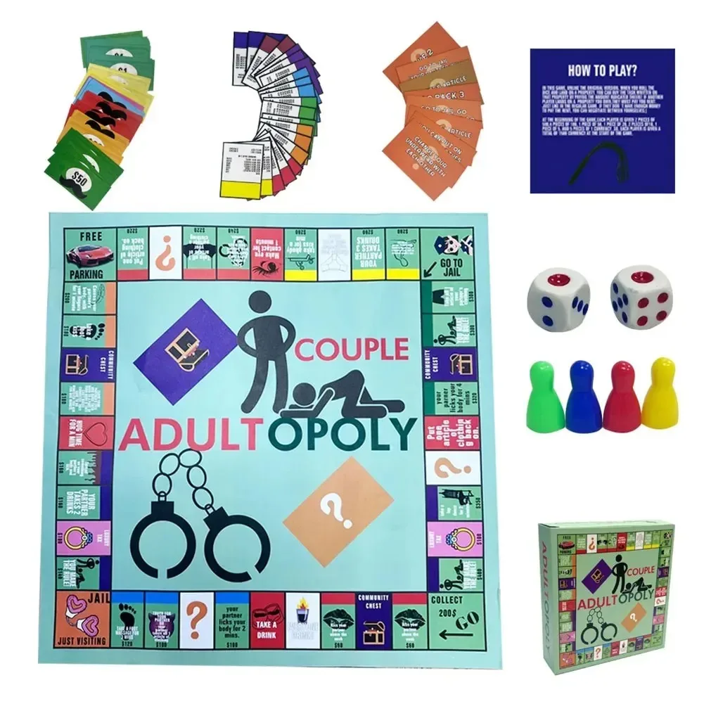 الكبار مجلس لعبة زوجين الكبار Opoly مجلس لعبة العلاقة لعبة ببطاقات ورقية المحمولة زوجين لعبة هدايا عيد الحب له لها *