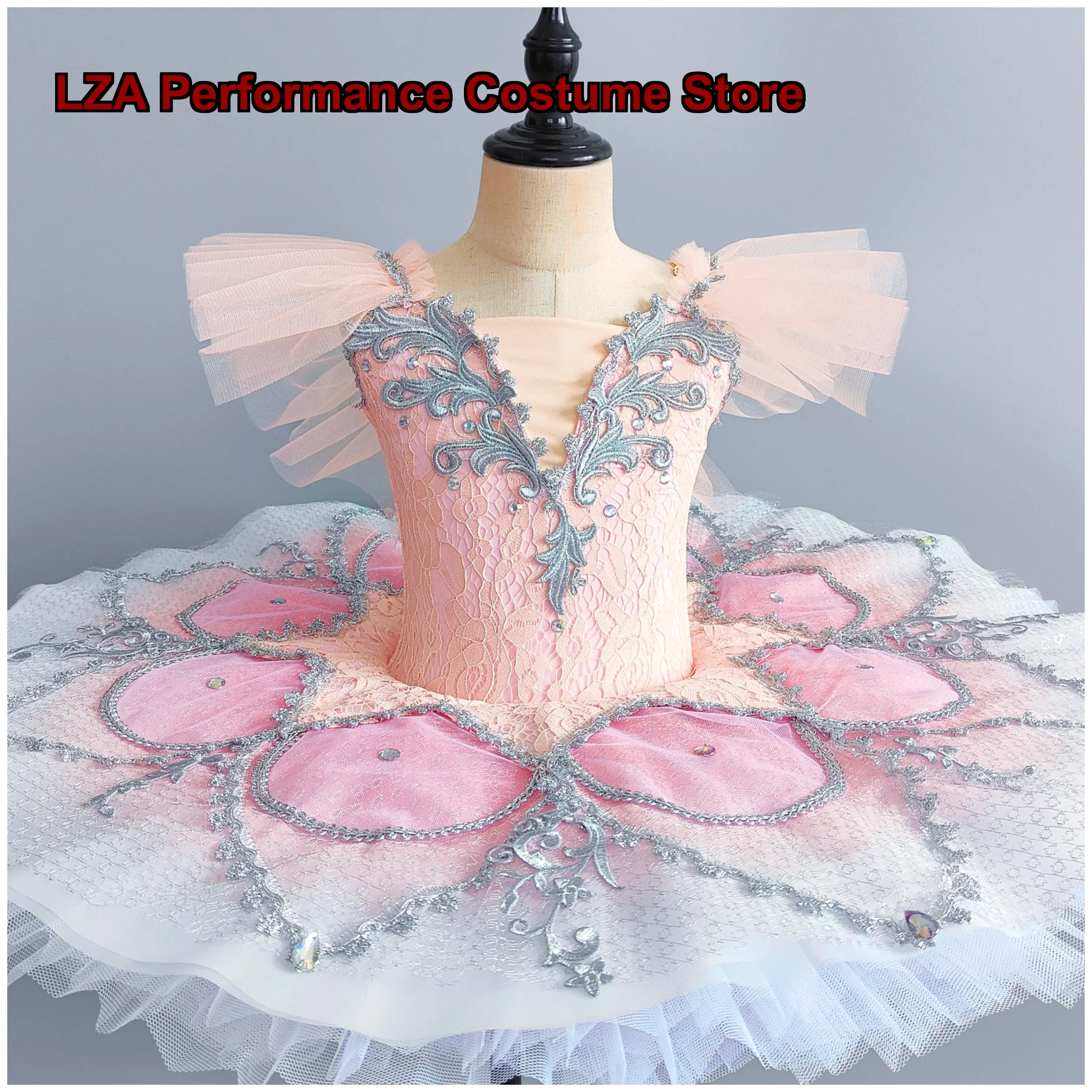 Children's Professional Tutu Bluebird Variation Performance Costume Stage Agency Kids