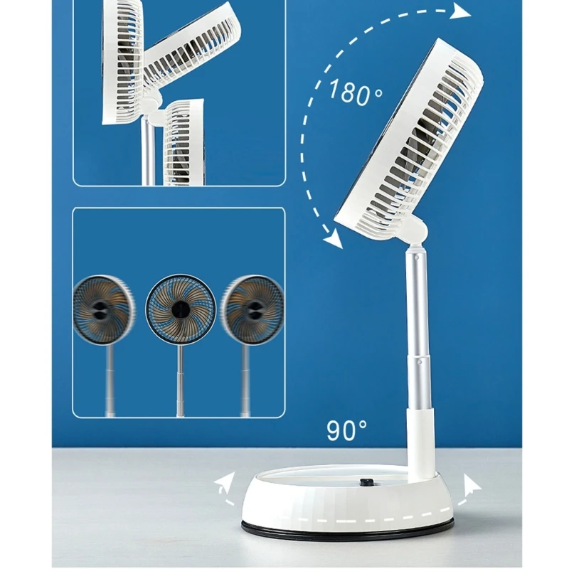 للطي مروحة التبريد مروحة الطاولة مروحة سطح المكتب مريحة صغيرة قابلة للطي مروحة مكتب صغير مروحة الطاولة مناسبة للتخييم A0NC