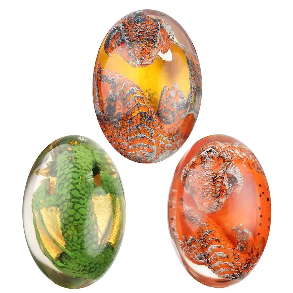 Lava Dragon Egg, Crystal Resin Dinosaur Egg Souvenir, Fantasy Collection For Party Gift Display Decoration