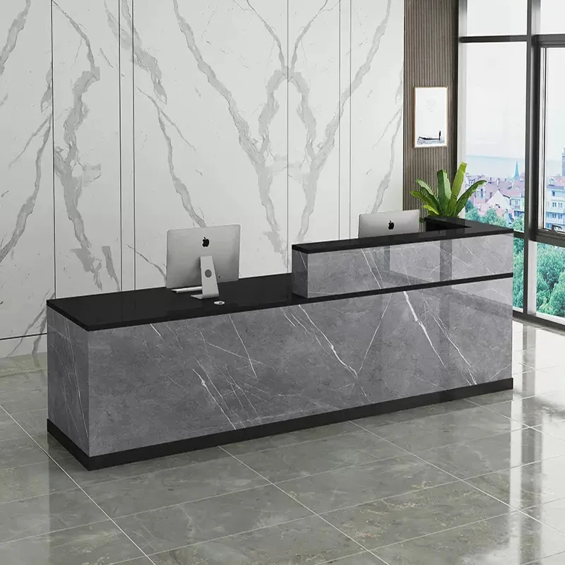 تصميم مكاتب الاستقبال الحديثة متجر الجمال فندق مطعم الشركة التنفيذية مكاتب الاستقبال المنظمون مكتب صالة الأثاث