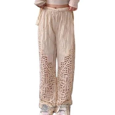 

женские вязаные крючком брюки