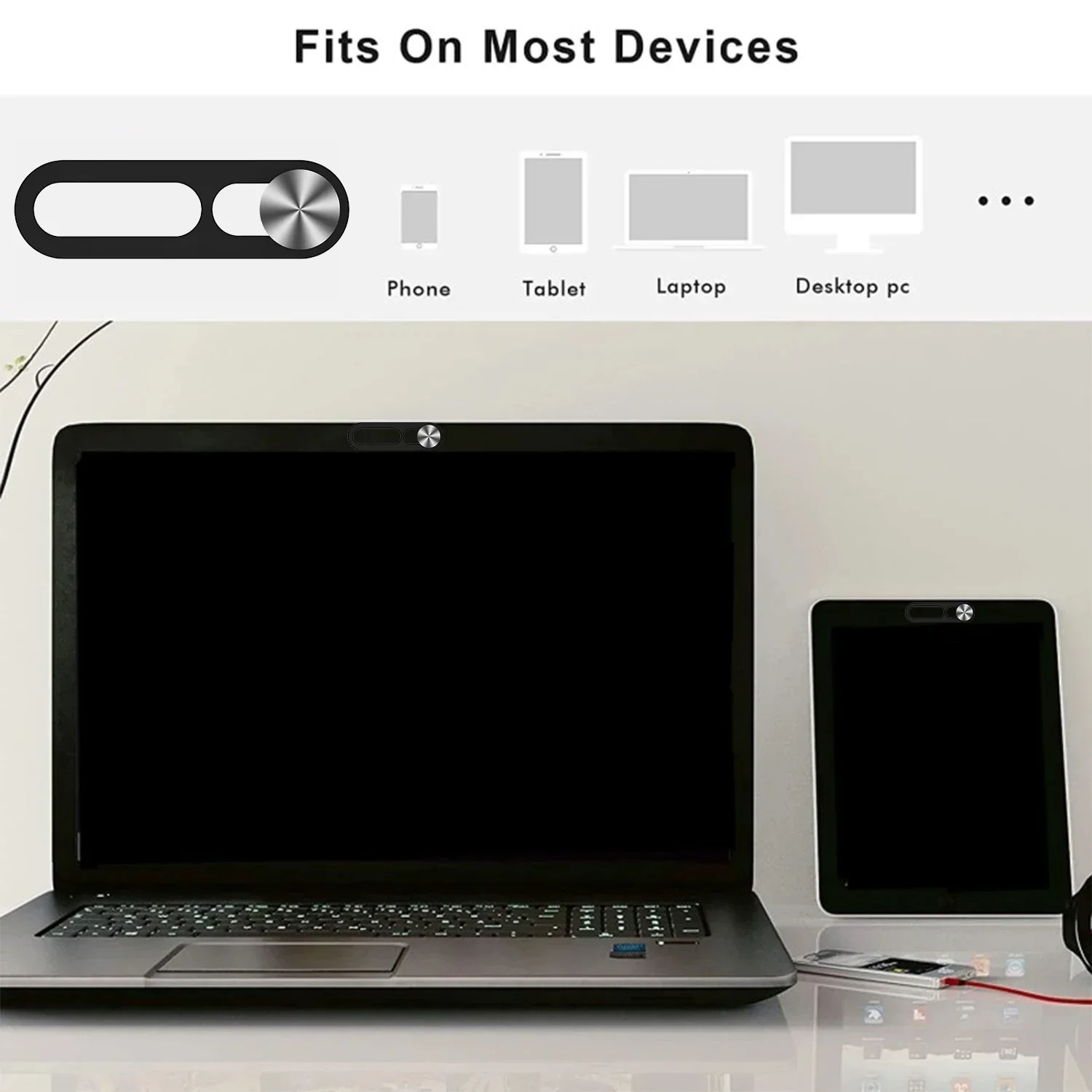 1-2Pack Phone Lens Cover Webcam Privacy Covers Camera Slide Protector Shield for iPhone 14Pro/Pro Max/iPhone 15 16 Series Tablet