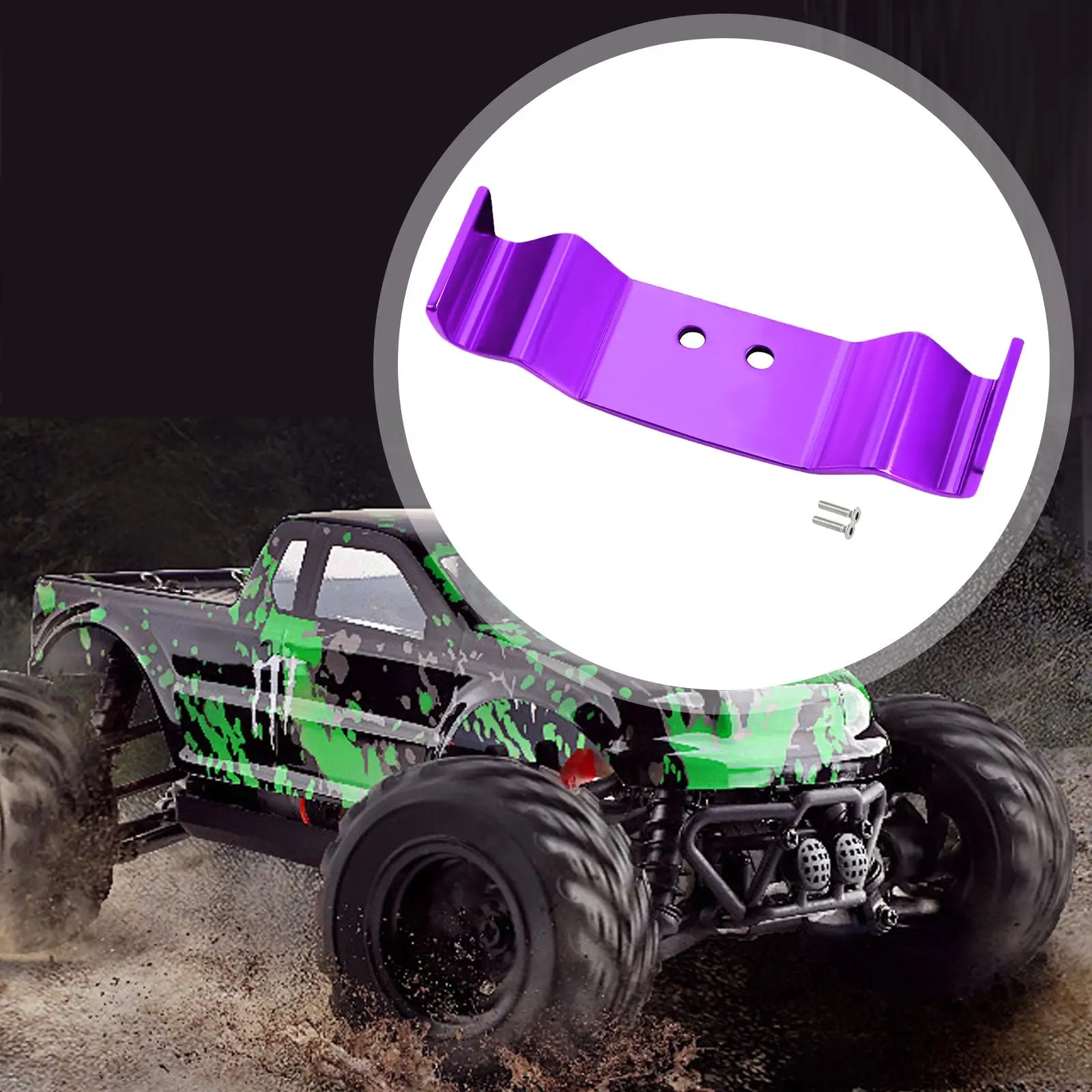 

Хвостовое крыло с дистанционным управлением, простая установка, имитация, легкий, прочный, заменяет обновление, часть радиоуправляемого автомобиля, часть для 1/24 гусеничного радиоуправляемого автомобиля