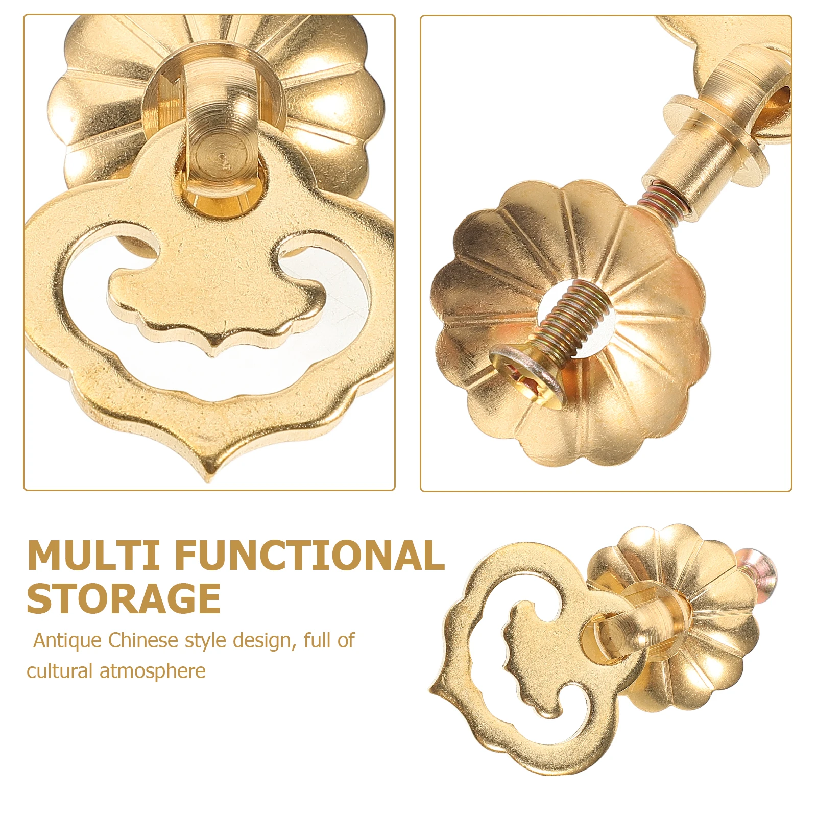 Maniglie per cassetti cinesi in rame, pomelli in ottone per cassettiere, porte, mobili decorativi, maniglie in rame puro