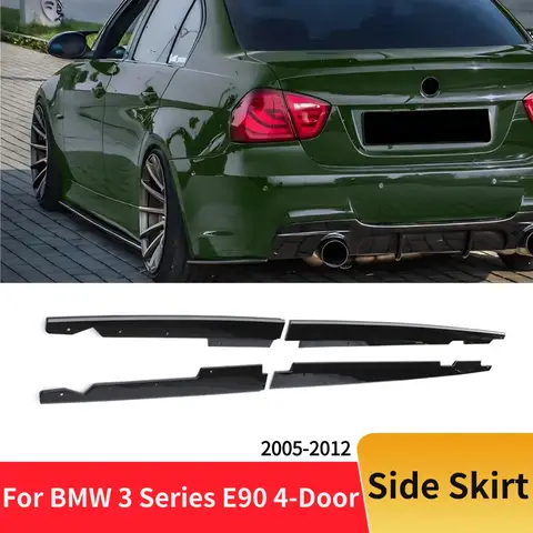 MP Style Car Side Skirt Splitters Bumper Aero Panels Spoiler for BMW 3 Series E90 E92 E93 M3 4-Door 330i 320i 335i 318i 2005-12