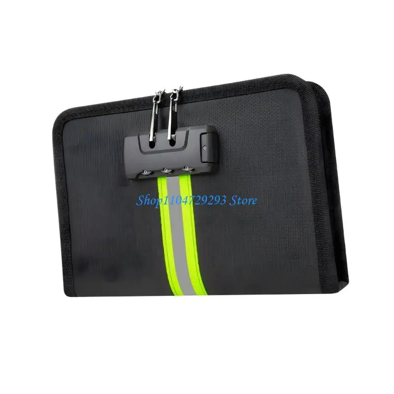 Y2GD Secure Passcode Defended Nonflammable Bag Impermeable Substance Multiple Divisions Storage For Cash Layouts Important