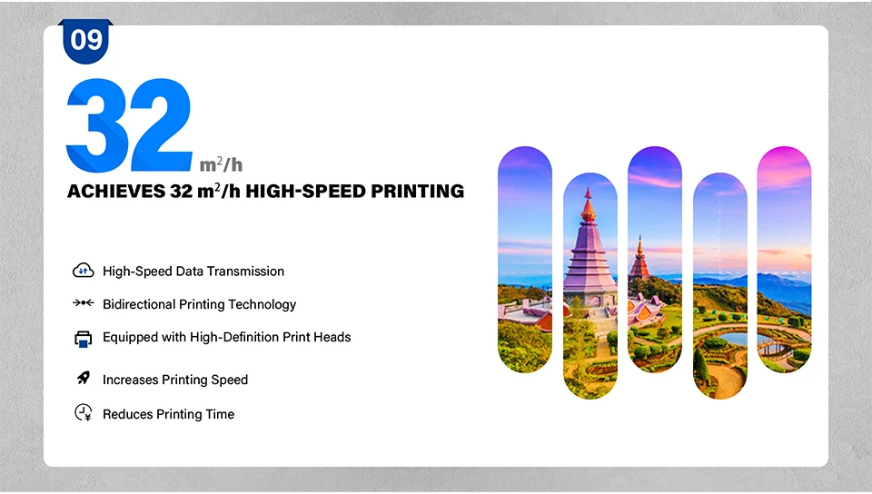 

High Quality AI 3D Wall Printer Machine with H16 Print HeadS Vertical Wall Printer