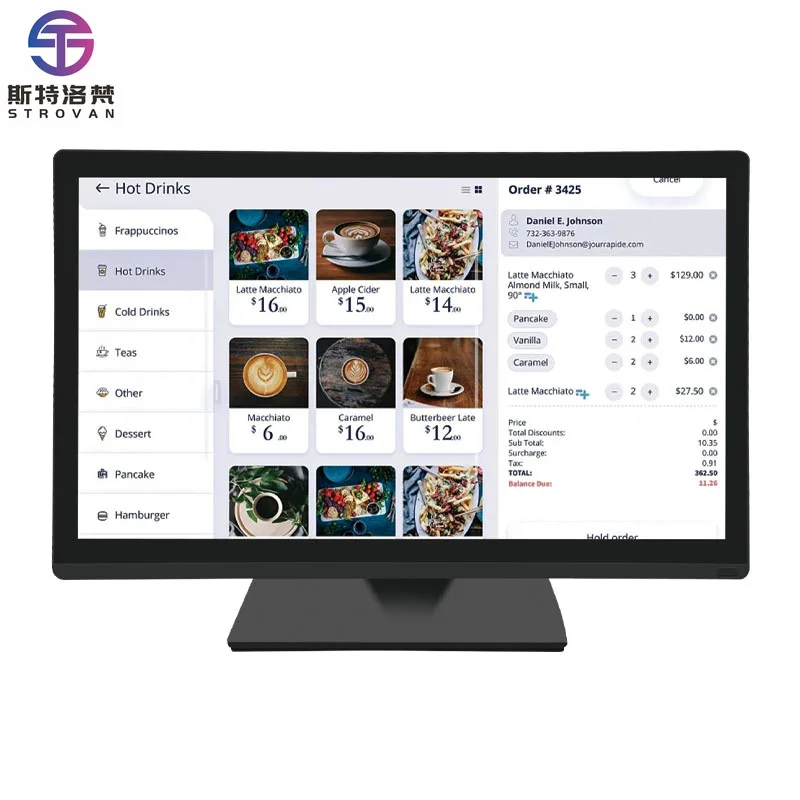 شاشة TFT LCD مقاس 19.5 بوصة تعمل باللمس لسطح المكتب 1024 * 768 تعمل باللمس بالسعة لنظام نقاط البيع في السوبر ماركت #1