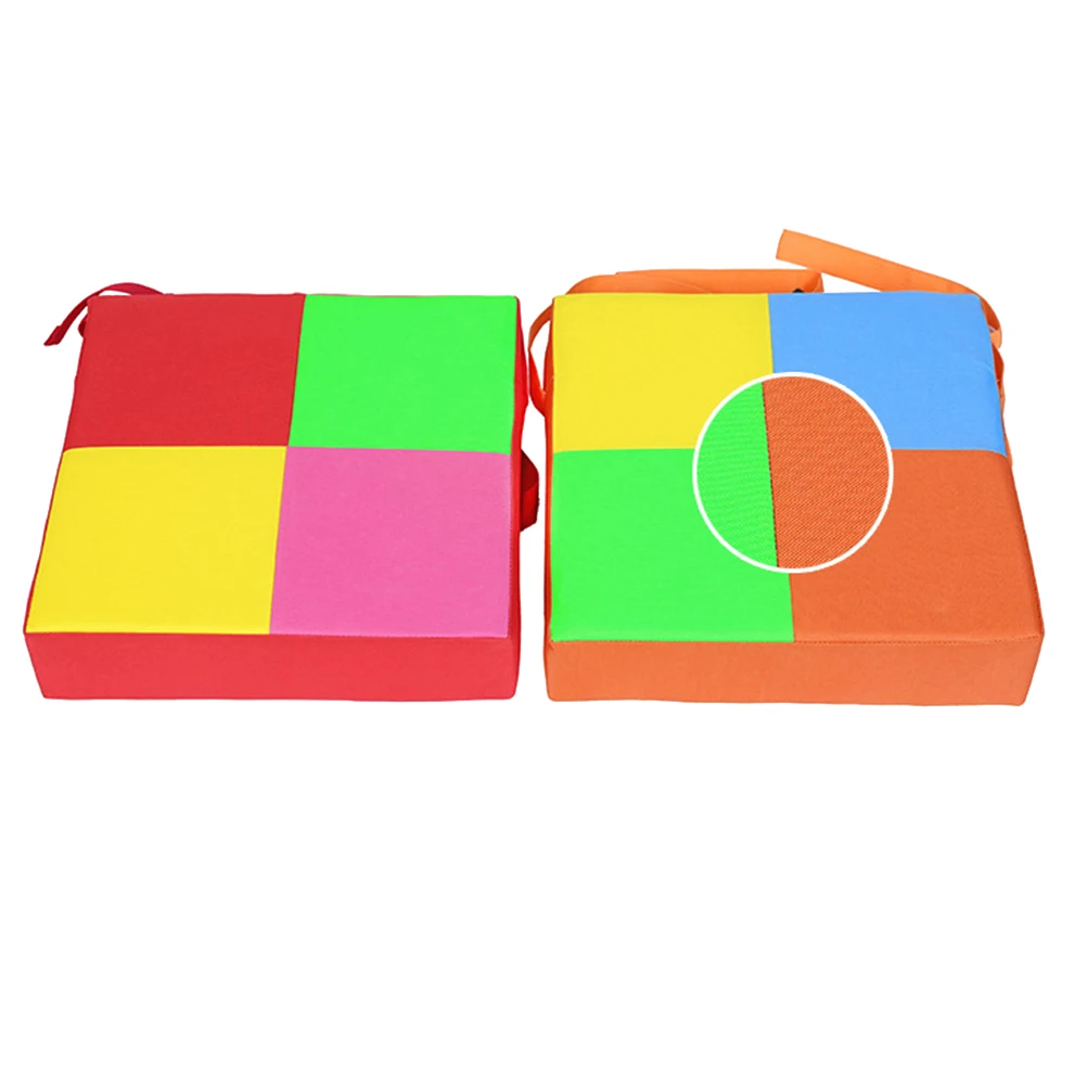 

Children Dining Cushion Eco Friendly Safe Adjustable Straps Strong Buckles Easy Attach Chair Home Restaurant Use