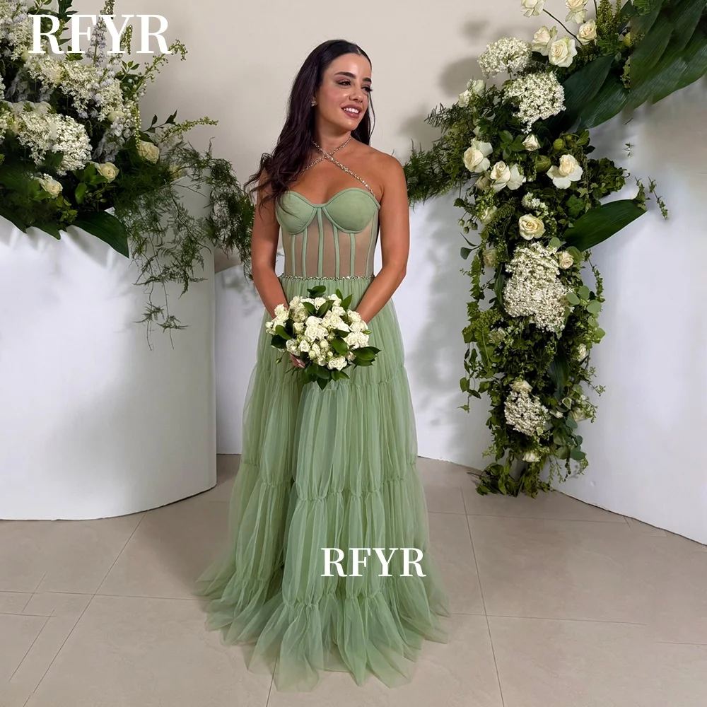 

RFYR Sweetheart Prom Gowns Pleats Party Gowns A Line Princess Ball Dress for Women Elegant Celebrity Gala Gown Customized