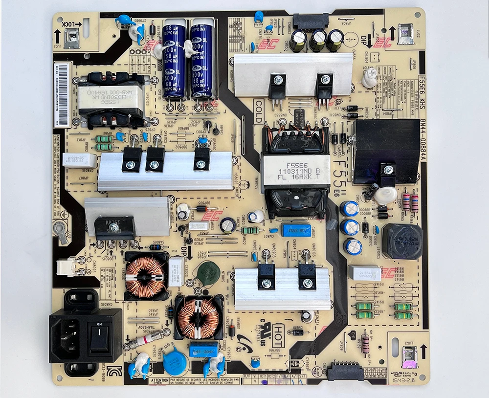 BN44-00884A F55E6_KHS Power Supply Board Has Been Tested To Work Properly Applicable FOR LCD TVs LH55PMH LH55PMF LH55PHF LH49QMF