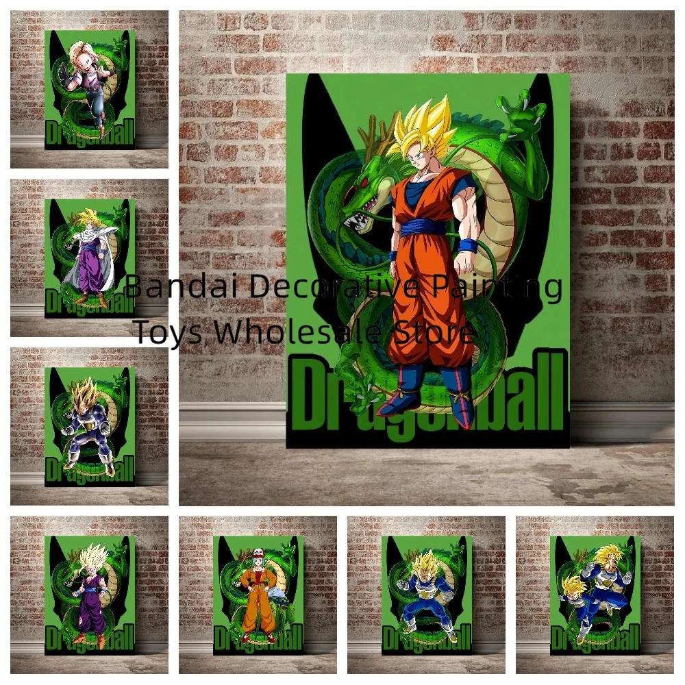 

Classic Anime Dragon Ball Goku Vegeta Canvas Picture Newspaper Paintings Poster HD Prints Wall Art Modular Living Room Cuadros