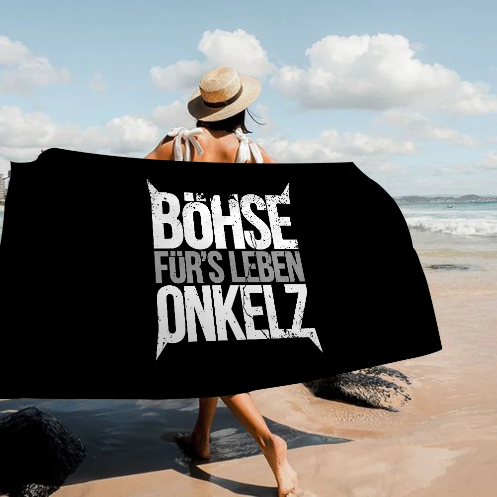 Germany Bohse Onkelz Bath Towel Microfiber Soft Water Absorbing Breathable For Girl Kids Decorative Cartoon Beach Towel