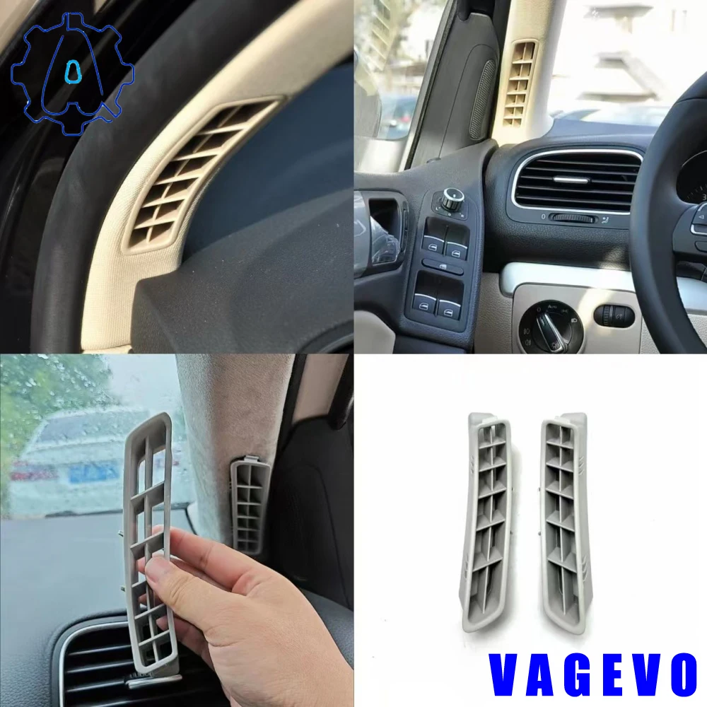 Image of Für VW PQ Golf 6 2009-2014 A-Säulen-Innenverkleidung Luftauslass Windschutzscheiben-Säulenverkleidung Kleiner Luftauslass 5KD 867 233
