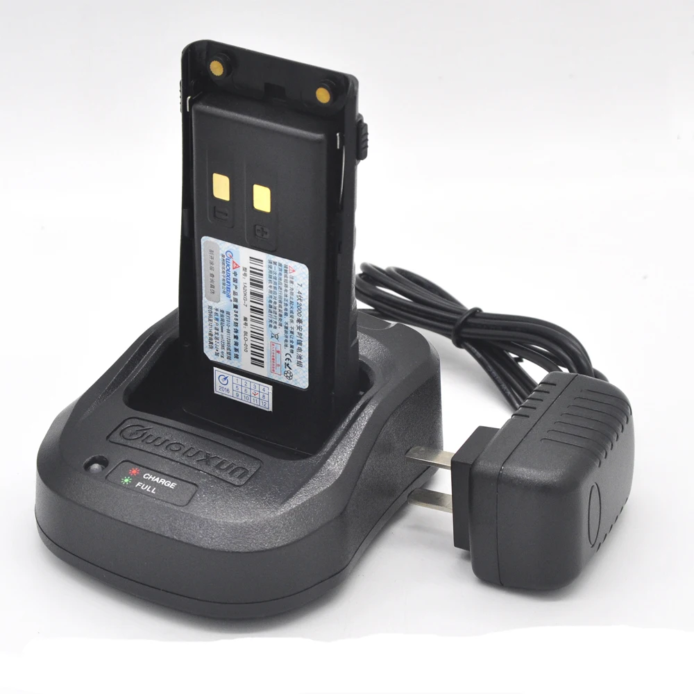 НОВОЕ оригинальное зарядное устройство с адаптером для радио рации Wouxun KG-UV9D, двусторонняя радиосвязь, вилка стандарта ЕС/США