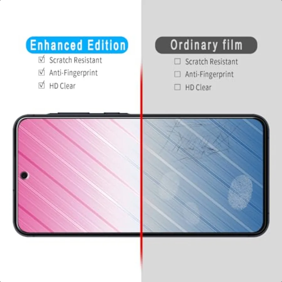 Slanku [3 упаковки защитной пленки для экрана Samsung Galaxy A56, пленка из закаленного стекла, защита от царапин, HD, прозрачный чехол, приятный на ощупь