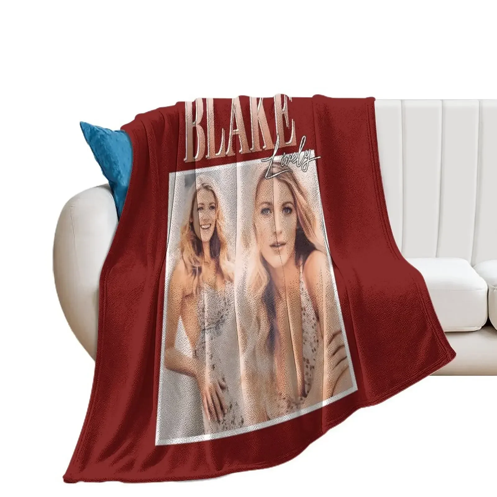 Blake Lively Classic Throw Blanket for sofa valentine gift ideas Blankets