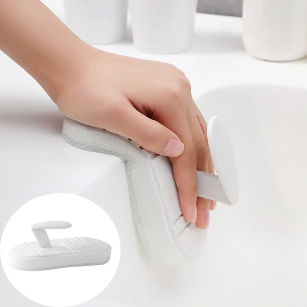 Flexible Handle Handheld Cleaning Brush Bendable Sponge Multi-purpose Sponge Scrubber Ergonomic Design Stain Removal