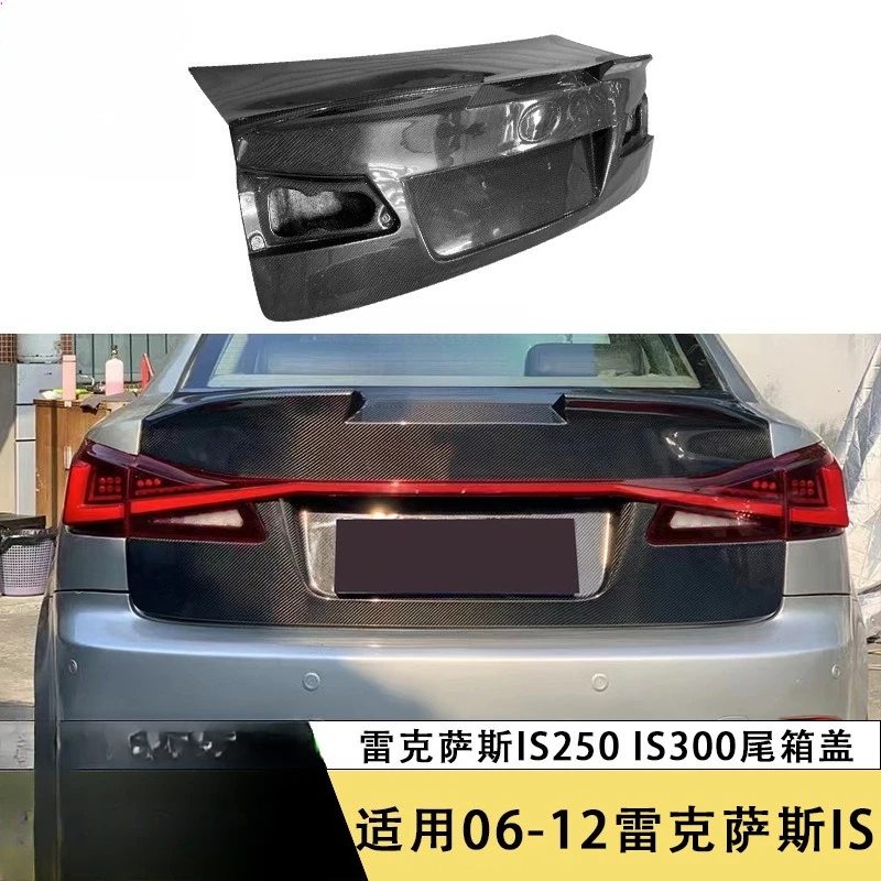 Suitable for 06-12 years Lexus IS carbon fiber trunk cover is250 is300 modified trunk cover surround