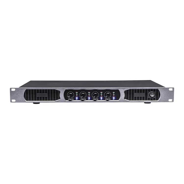 DK4350 4-Channel 1U Class Audio Digital Power Amplifier Metal Shell Sound System
