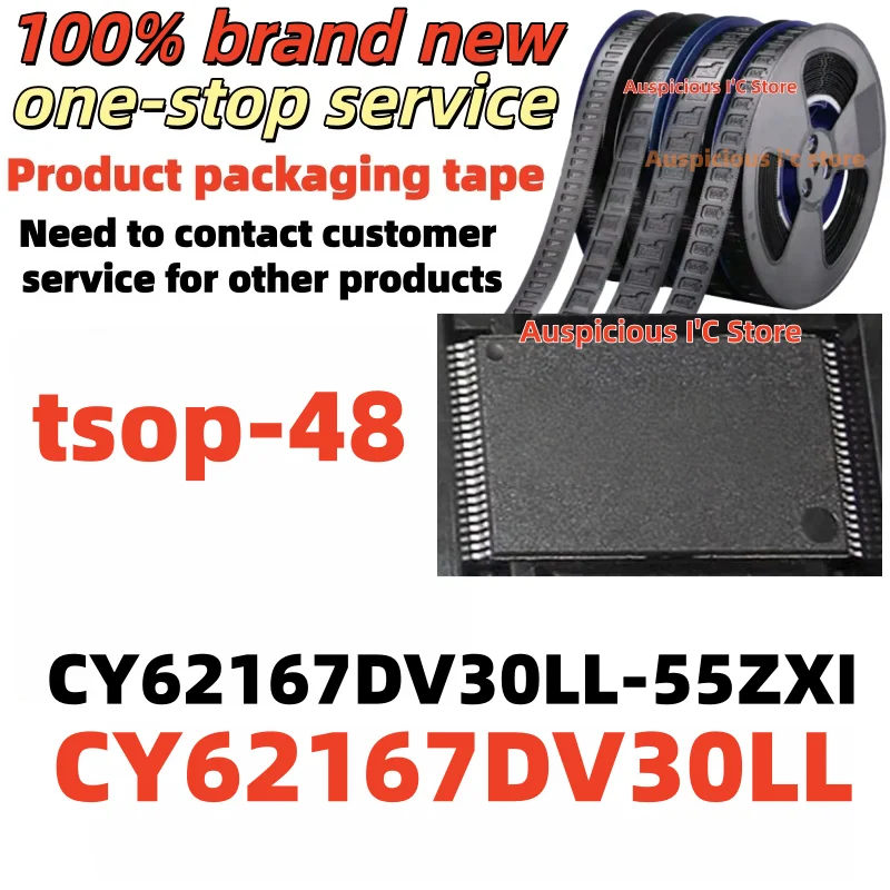 (1pcs) CY62167DV30LL CY62167DV30LL-55ZXI tsop-48