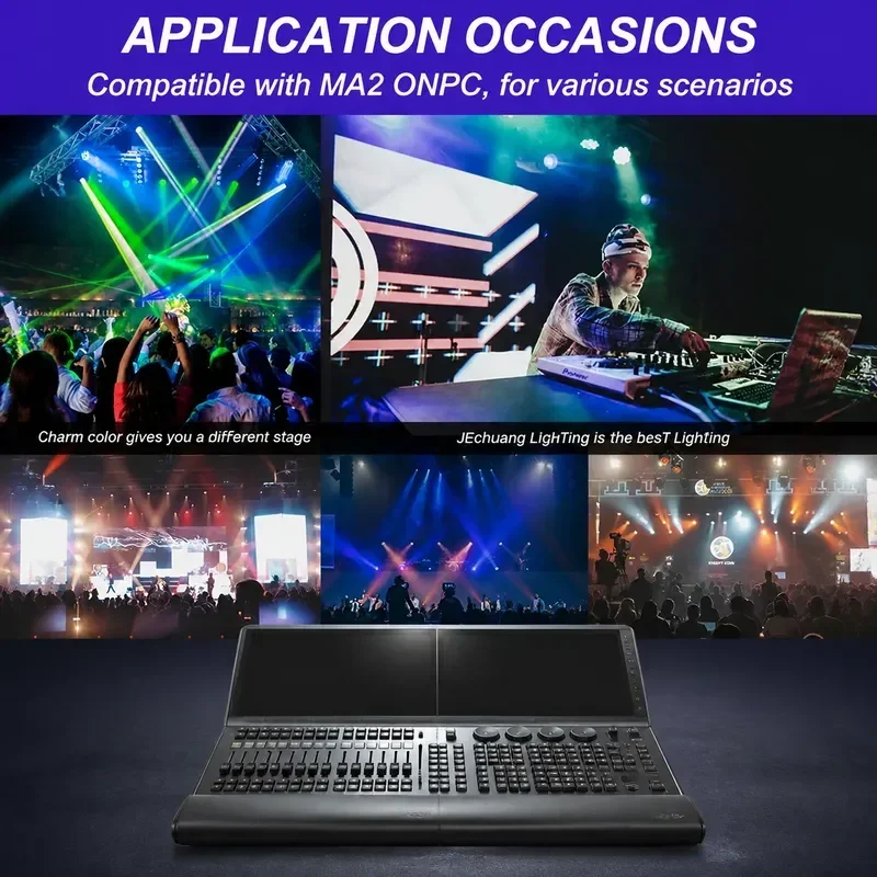 DMX Controller Console, Computer Wing for Stage Light Par Moving Head, DJ Mixer Club Lighting Control System Professional