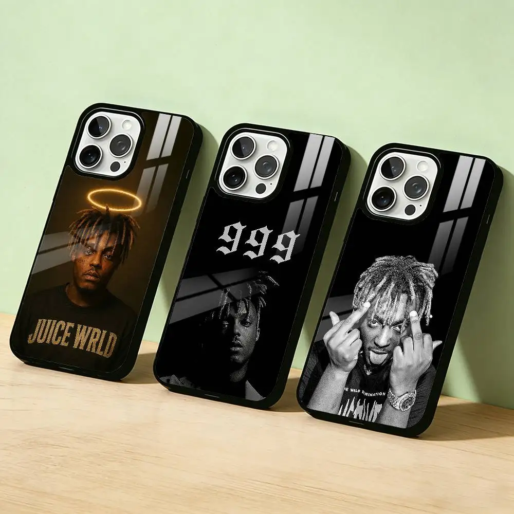 

AAA America rapper J-Juice W-Wrld Phone Case For iPhone 17,16,15,14,13,12,11,Pro Max,Plus Candy Silver Cover