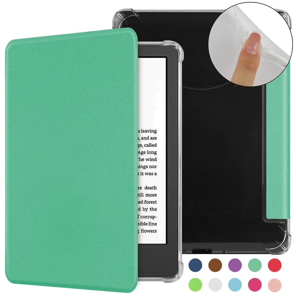 

6.8" 11th Folio Case Auto Wake/Sleep Soft Protective Cover TPU Smart Shell for Kindle Paperwhite 2024 7 inch (12th Gen) e-Reader