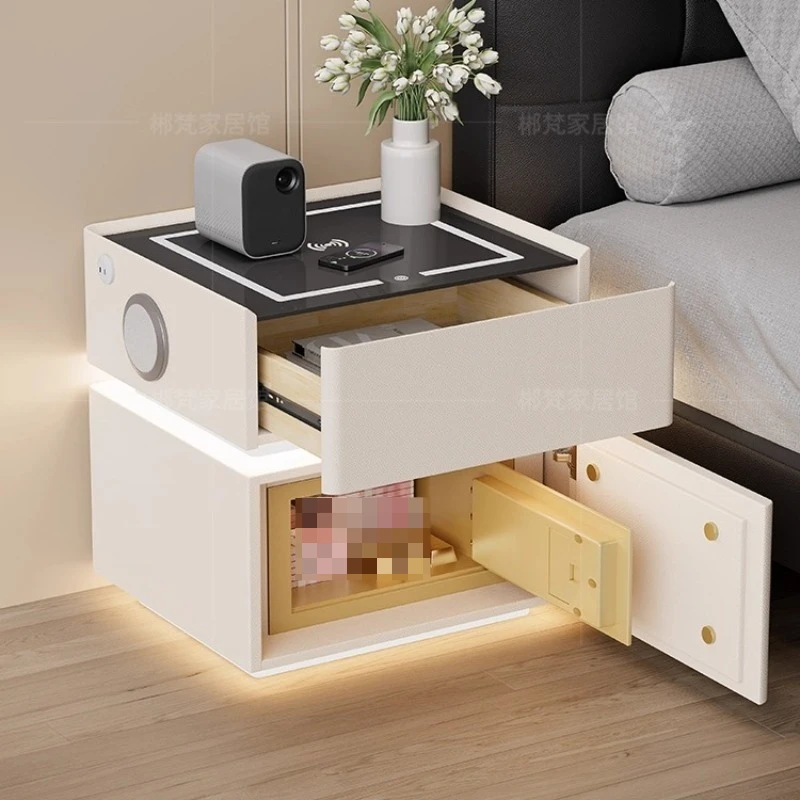 Mesita De Noche blanca minimalista, almacenamiento nórdico, mesita De Noche moderna para dormitorio, Mesita De Noche única, muebles para el hogar