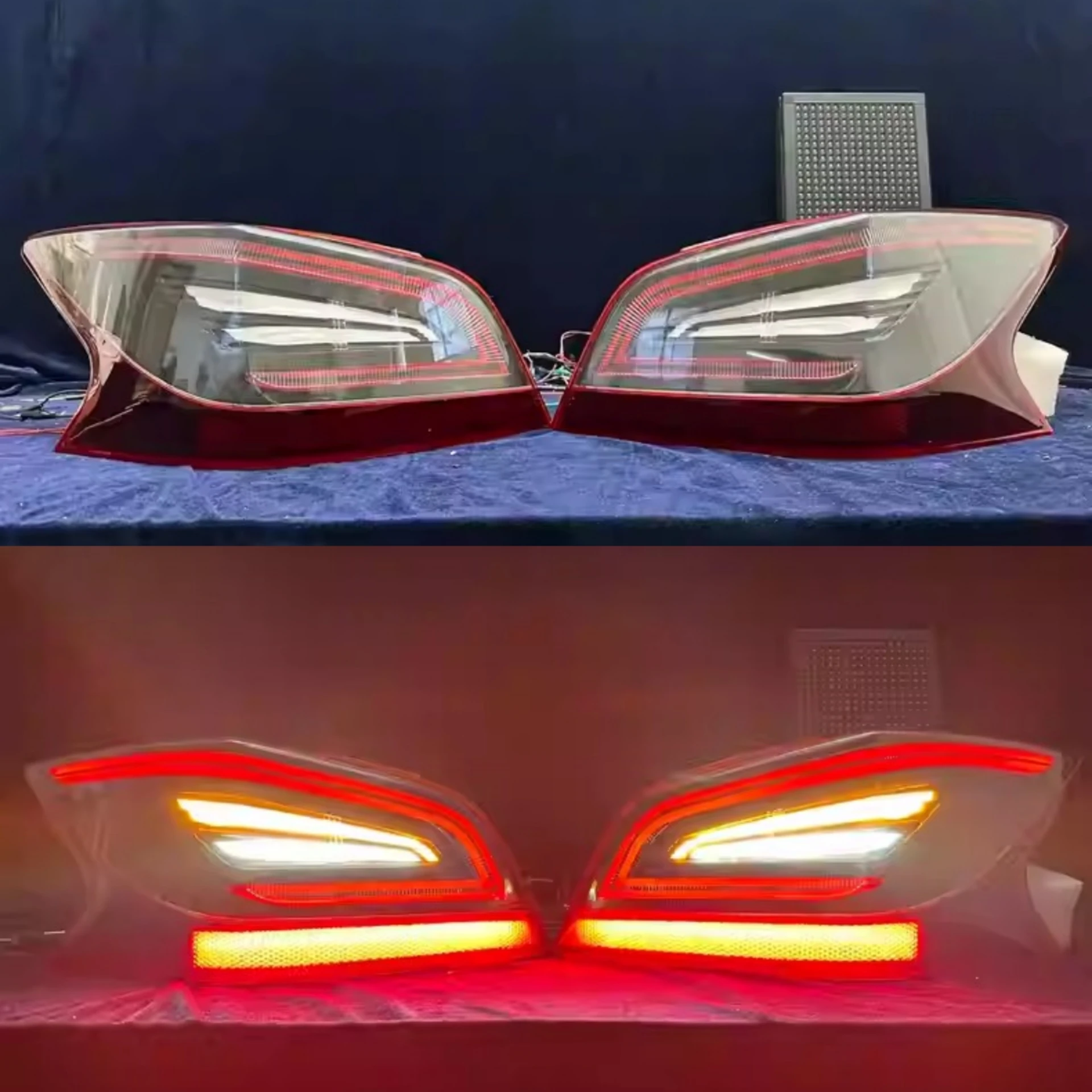 

Автомобильный светодиодный задний фонарь в сборе для Nissan Teana Altima 13-14, модифицированный новый стиль, стоп-сигналы заднего хода, задний фонарь, указатель поворота