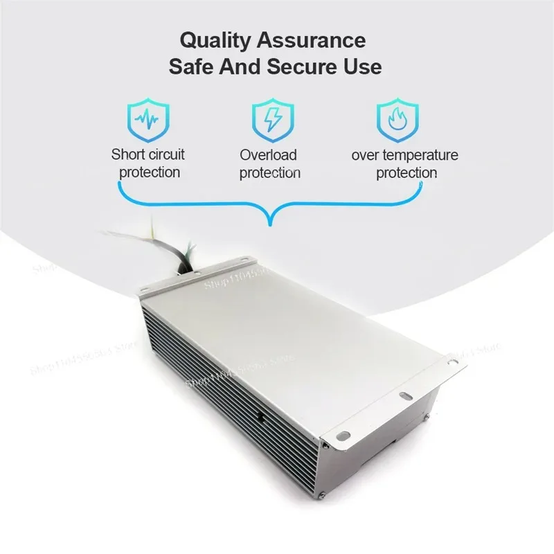 650W Waterproof IP67 Power Supply: AC 220V to DC 24V/36V/45V/48V LED Driver, XLG-650 Series