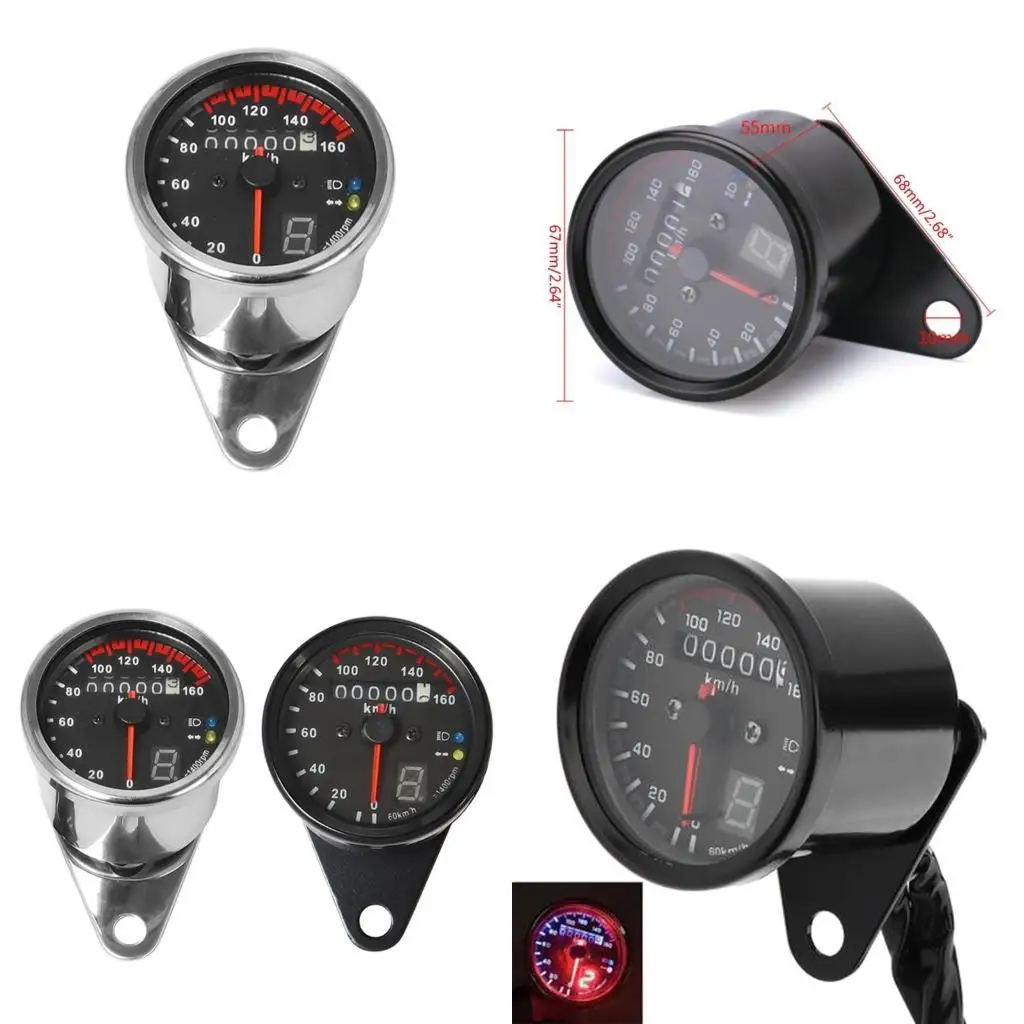 31BC Motorcycle Accessory Backlit Speedometer for Iron Horse Earth Repair Part
