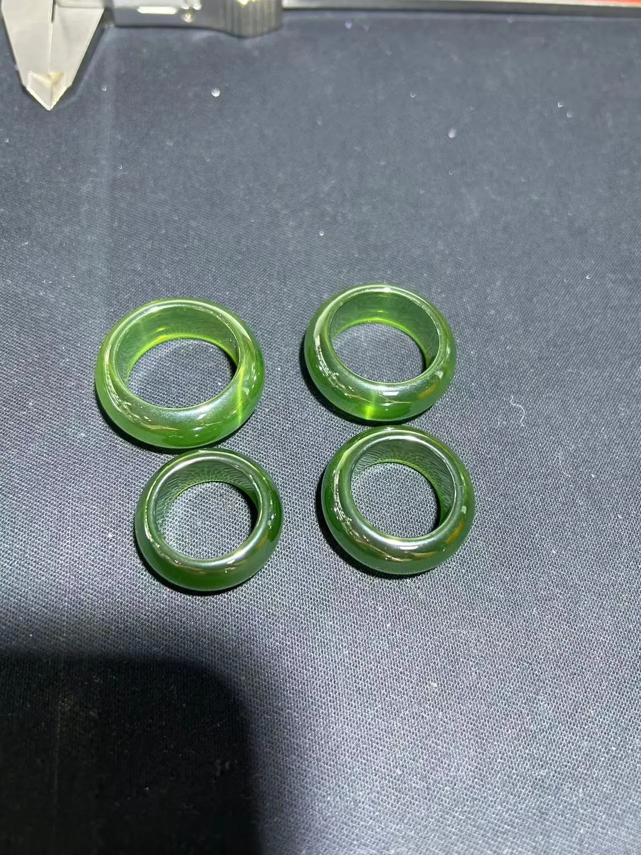 Emerald ring finger emerald ring men\'s and women\'s ring tail ring finger ring new hardness 9