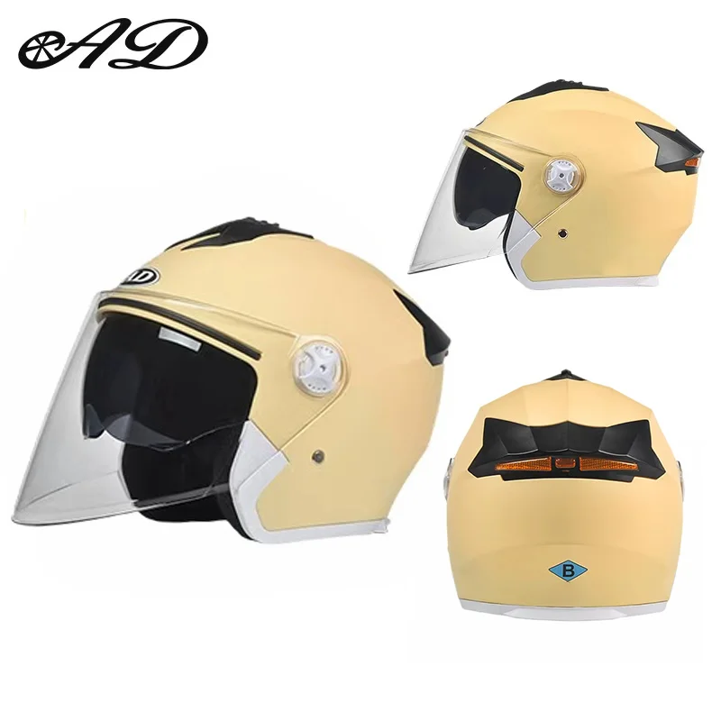 工場直販-ベストセラー-ユニセックス-abs-ヴィンテージ風-ファッション-バイクヘルメット-カスタム-ハーフヘルメット-大人用-サイクリング-オートバイヘルメット