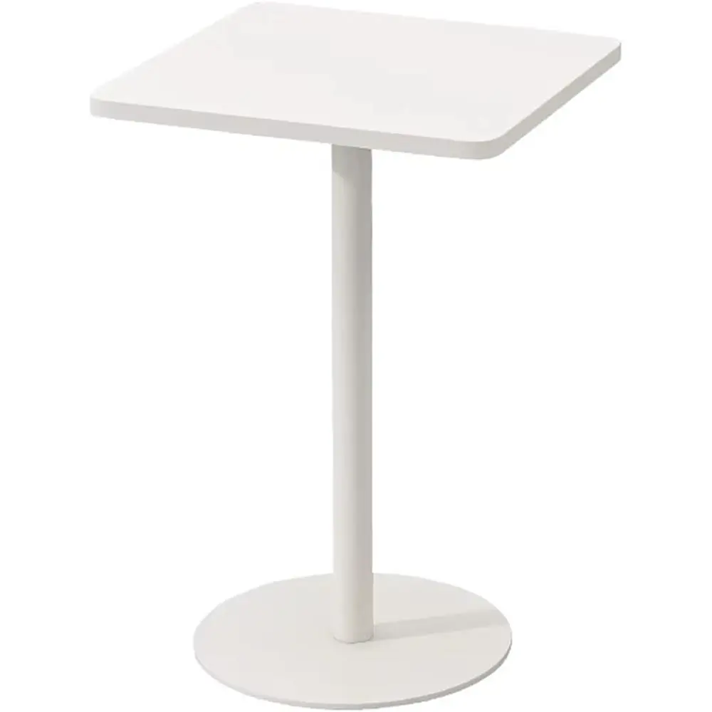 

ern Circle Cae Table with Waterproo Surace - Commercial-Grade Milk Tea Shop urniture, Metal Base Bar Tables or Indoor/Outdoor Us