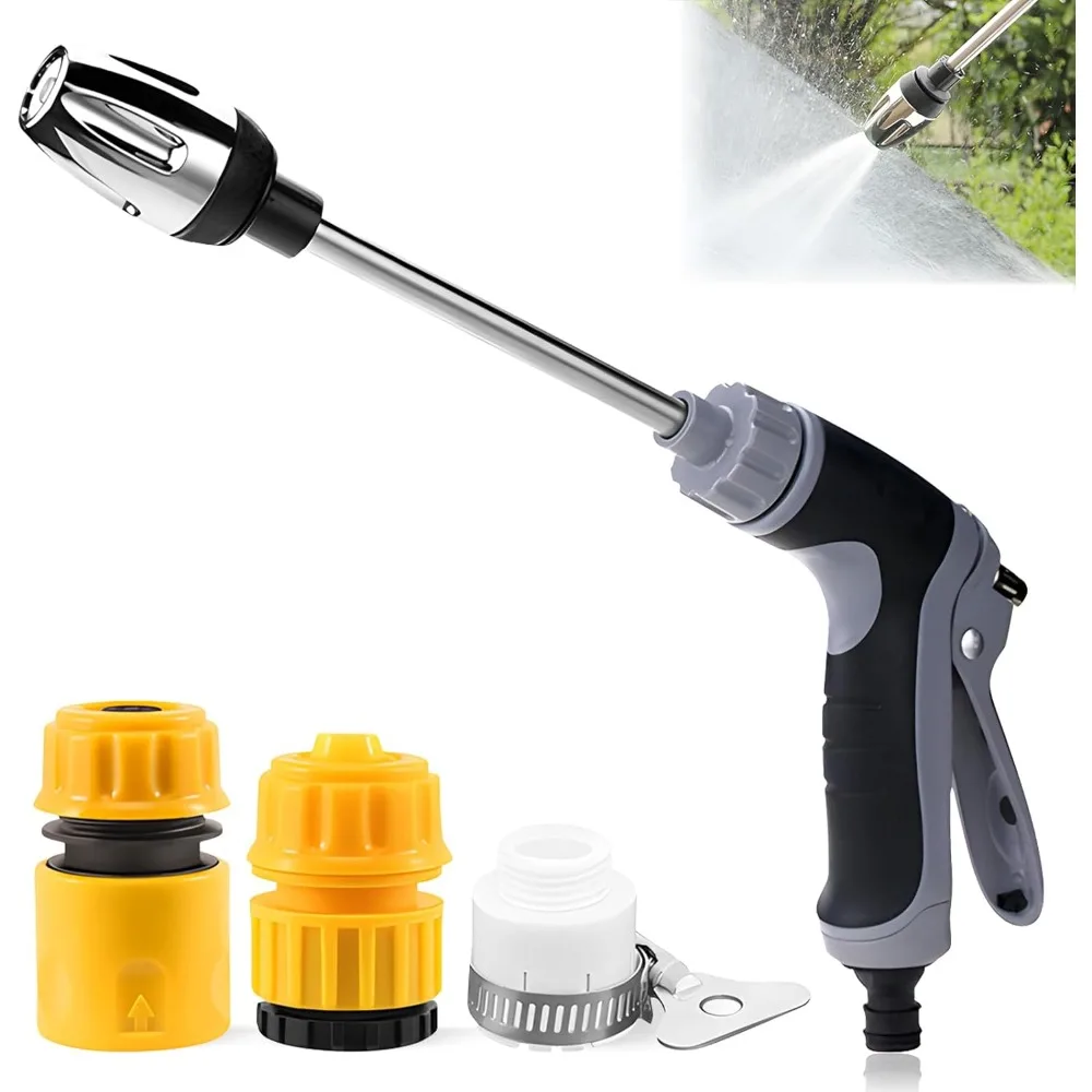 

Waterblitz Pressure Washer, High Pressure Water Gun, Portable Washer for Car, Floor, Wall Cleaning, with 360° Rotating for Three
