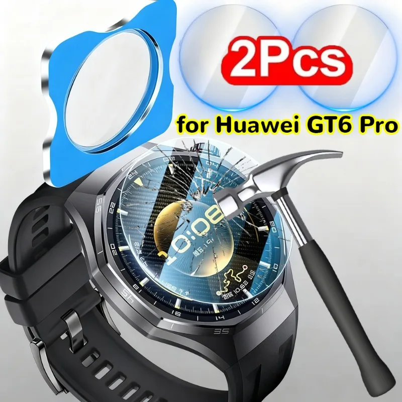 

1-2Pcs Easy To Install Tempered Glass for Huawei Watch GT6 Pro Smartwatch Screen Protector 9H HD Cover Film with Alignment Tool
