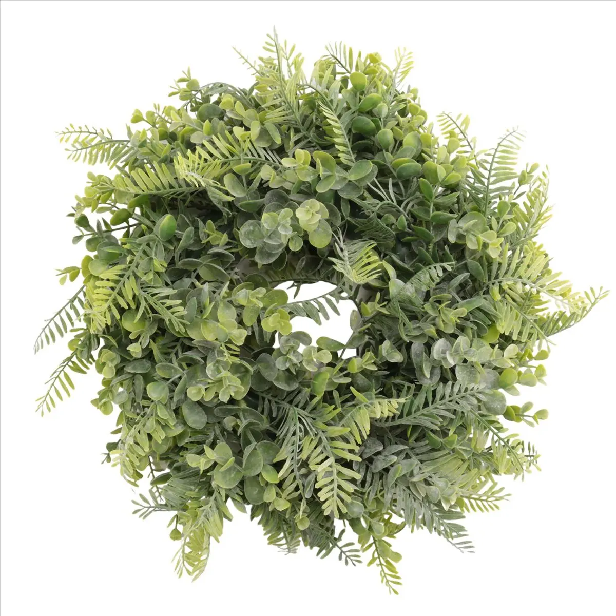 ABJS Artificial Wreath, Door Wreath 17 Inch Lavender Spring Wreath Round Wreath for The Front Door, Home Decor