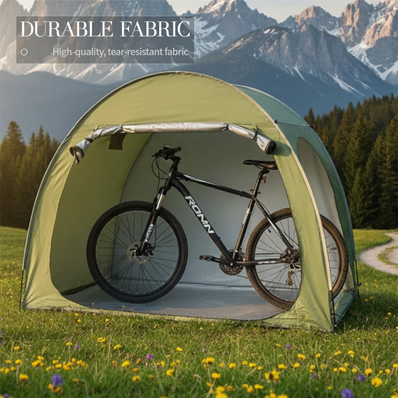 

Portable Thickened Oxford Cloth Bike Shelter Private Travel Tent for Outdoor Hiking Cycling Camping And Travel
