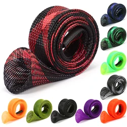 10Pcs Fishing Rod Cover Spinning Rod Sleeve Cover Fishing Pole Sock Pole Glove Casting Ice Net Tube Cover Fishing Rod Protective