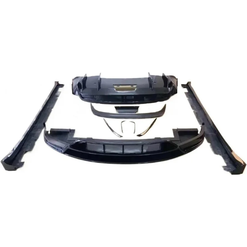 Suitable for Carbon Fiber Car Front Rear Bumper Lip Splitters Diffuser Spoiler Side Skirts Compatible with Tesla Model X Body Ki