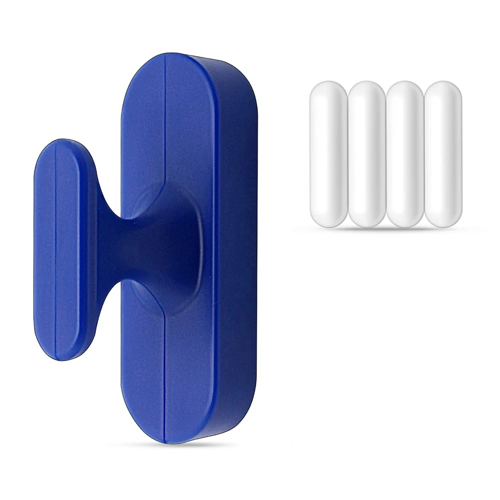 4 Pcs 30mm(1.8 Inch) PTFE Magnetic Stirrer Mixer Stir Bar,Laboratory Bar,+ Blue Stir Bar Retriever, Magnetic Retriever