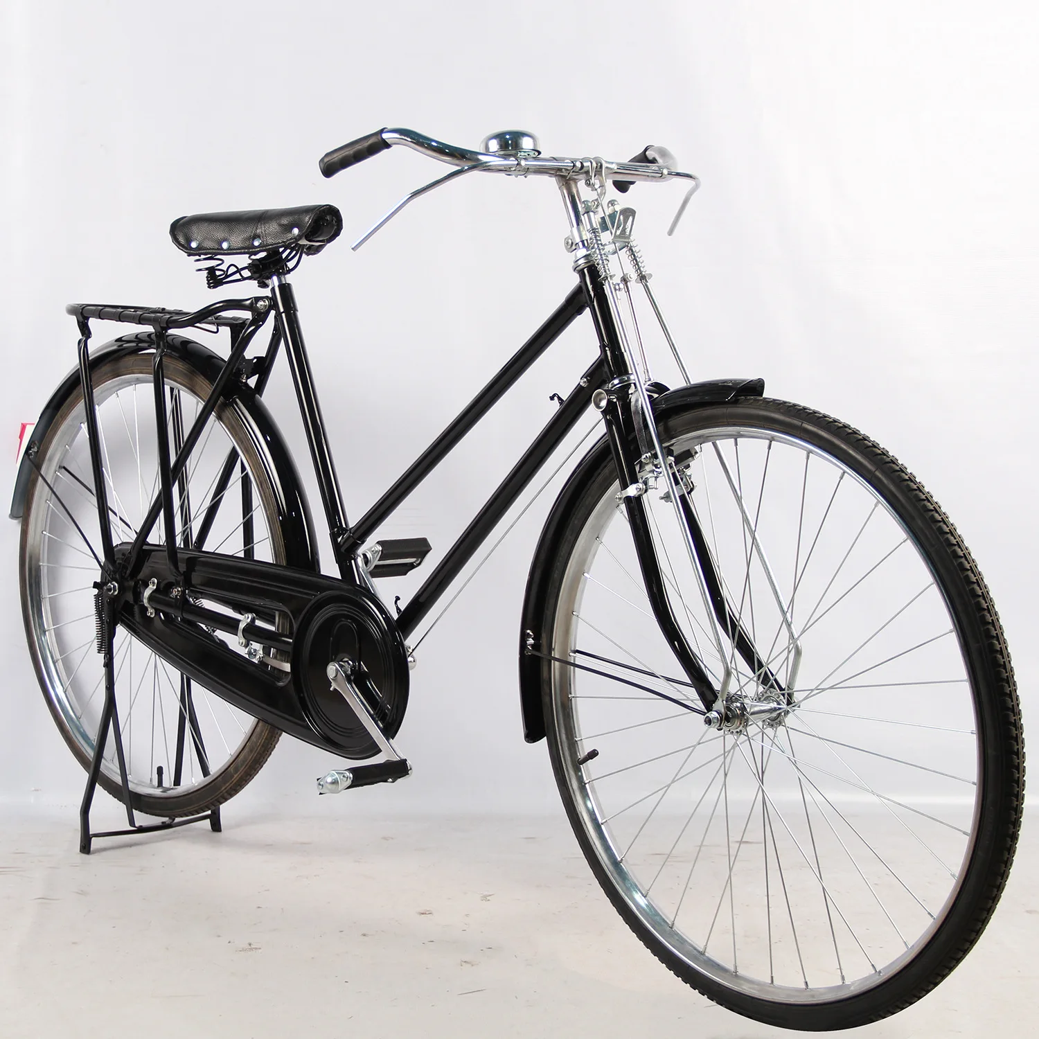 City Bike From Bicycle Factory  Bike Green Black 26Inch Retro Bicycle