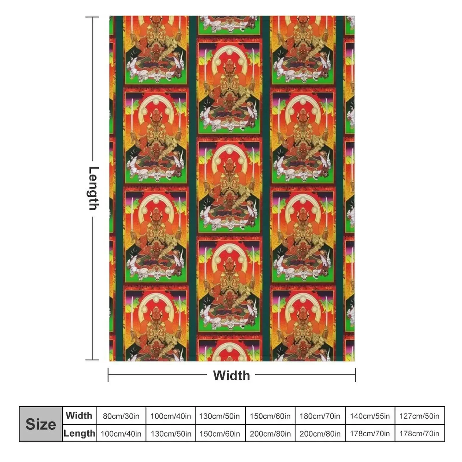 Yoshimitsu, Tekken and Soul Calibur, Buddhism Art Style Throw Blanket Designers Hairys Single Weighted Blankets