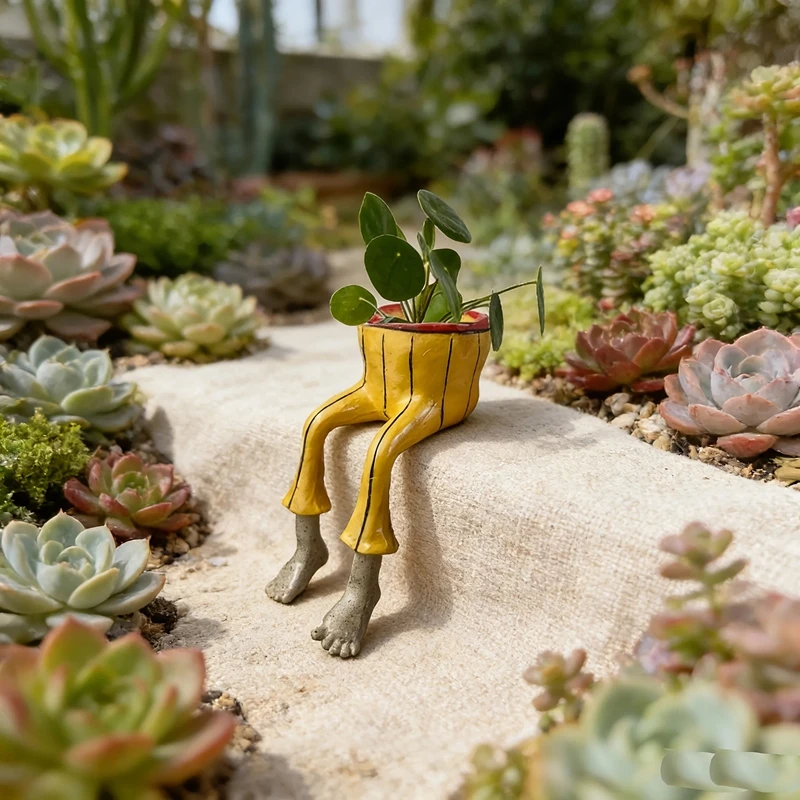 The Plant Parent - Whimsical Resin Leggy Planter Legs Ceramic