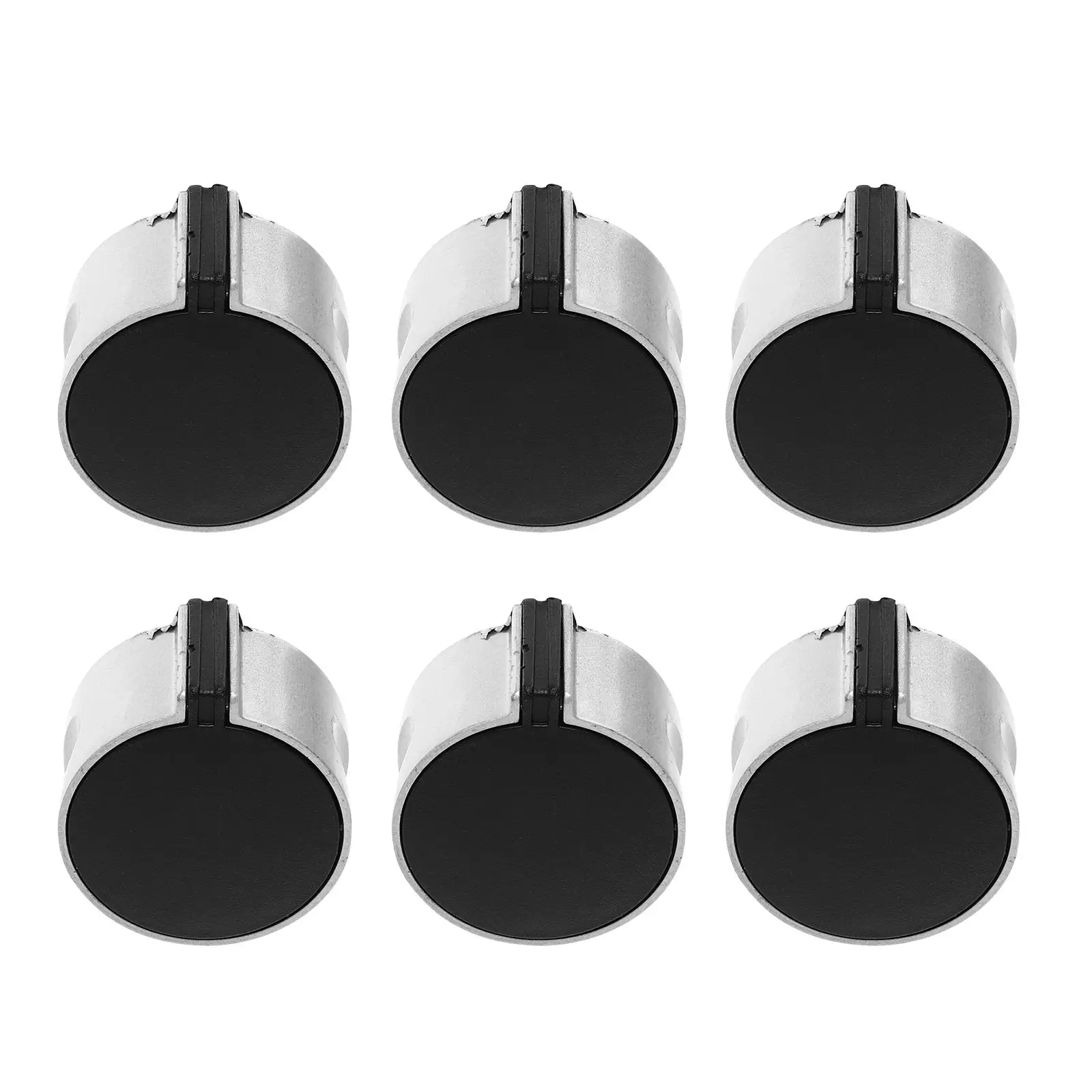 

6pcs Gas Cooker Knob Stainless Steel 45 Degree Double Stove Switch Kitchen Utensils Gas Stove Replacement Anti Rust Durable