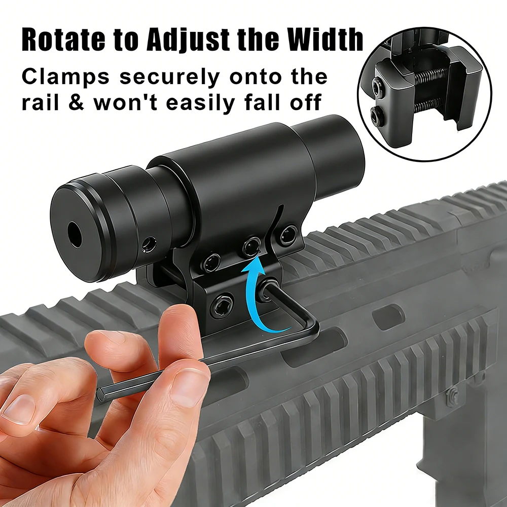 Abrazadera linterna táctica para riel Picatinny 11mm y 20mm - imagen 4