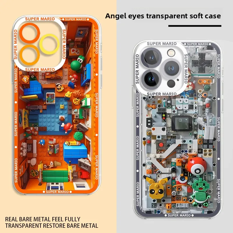 حافظة Super M-Marios Bros مضادة للصدمات لهاتف iPhone 17 Air 16 E 15 14 Plus 13 12 Mini 11 Pro Max غطاء ناعم من السيليكون #2